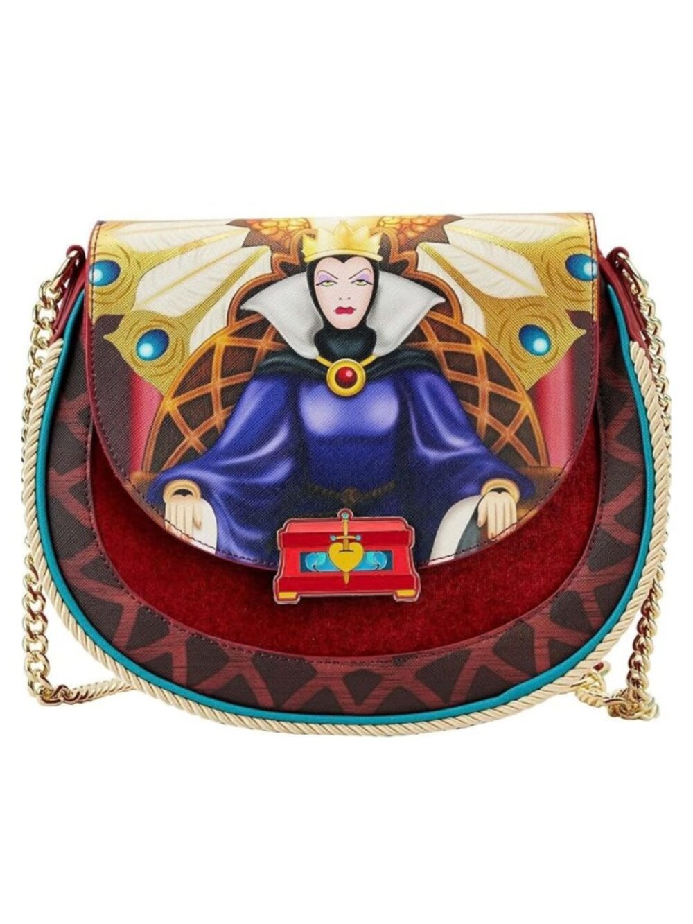 Loungefly Disney Snow White Evil Queen Throne Crossbody Bag Rare